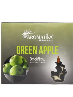 Aromatika Green Apple aromalı geri akışlı tütsü kutusu